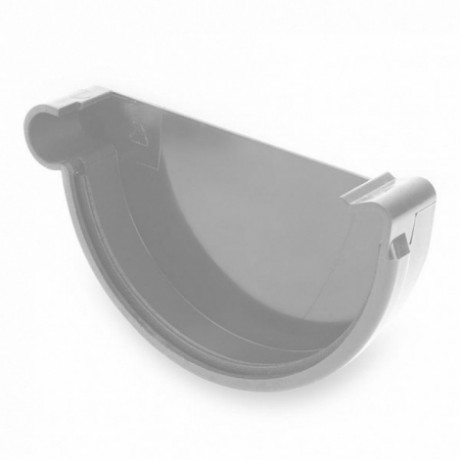 Заглушка желоба левая Galeco  Ø152(130)/100 мм, цвет: Белый