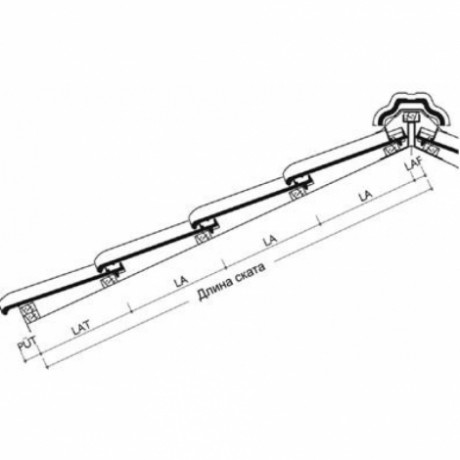 Браас Рубин 13 V керамическая черепица BRAAS Тик