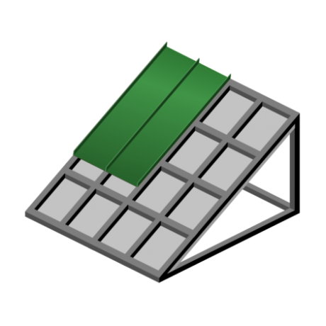 Монтаж двойного стоячего фальца