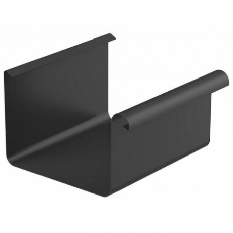 Желоб водосточный Galeco STAL2 Ø125/80 мм, L=4000 мм, цвет: Графит