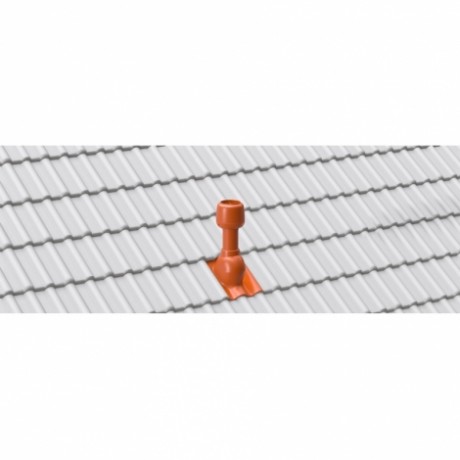 Скатный дефлектор для волновой черепицы Braas Ø 110/500 мм, цвет: вишня