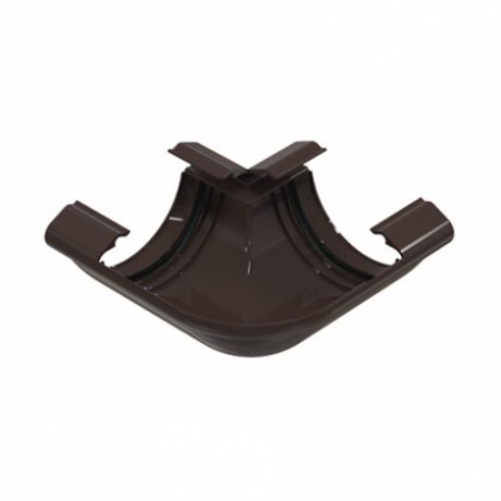 Угол желоба универсальный 90° Braas Ø150 мм, цвет: Коричневый