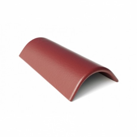 Минеральная коньковая черепица Braas Protector, цвет: Вишня