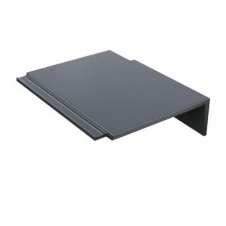 Минеральная боковая правая черепица Braas Тевива, цвет: Серый кристалл