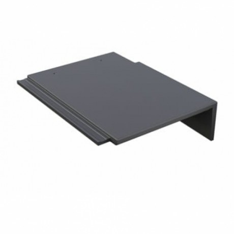 Минеральная боковая правая черепица Braas Тевива, цвет: Темно-серый