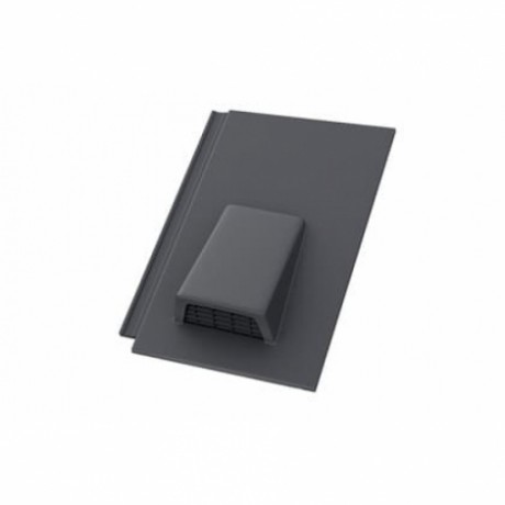 Минеральная вентиляционная черепица Braas Тевива, цвет: Темно-серый