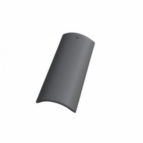 Минеральная коньковая черепица Braas Тевива, цвет: Темно-серый