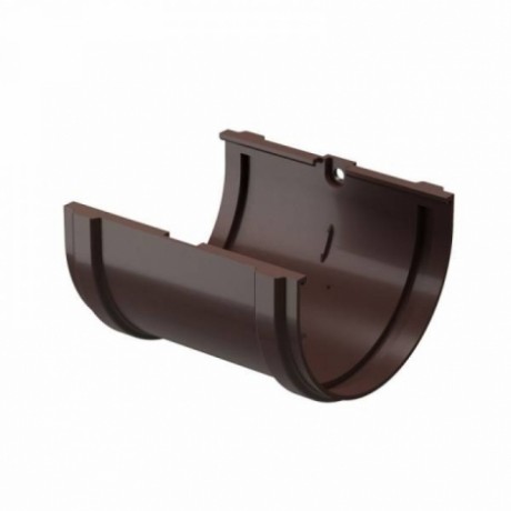 Соединитель желобов Docke Standard Ø120 мм, цвет: Коричневый