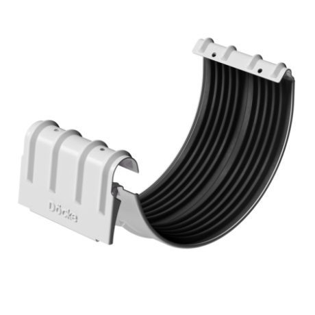 Соединитель желобов, Docke Stal Premium, Ø125 мм, цвет: пломбир