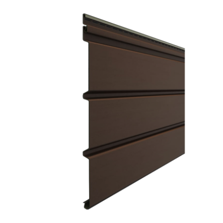 Софит пластиковый Docke PREMIUM Т4 сплошной, Каштан
