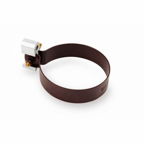 Хомут трубы Galeco STAL Ø124(120)/90 мм, цвет: Темно-коричневый