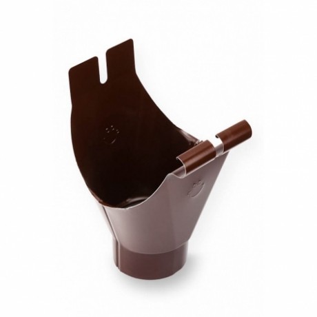 Воронка желоба Galeco STAL Ø124(120)/90 мм, цвет: Темно-коричневый