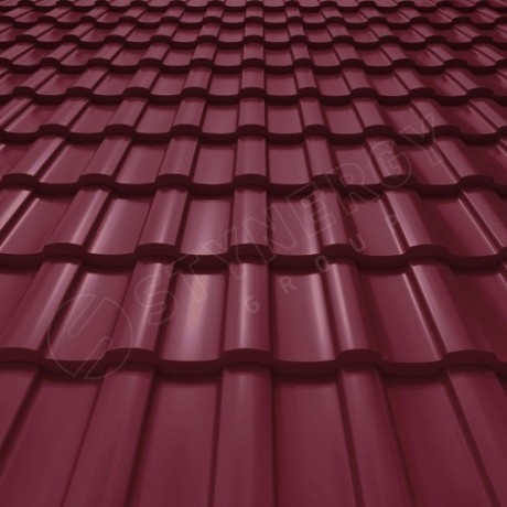 Металлочерепица Stynergy, Stella, Стальной шёлк 0.5mm RAL 3005