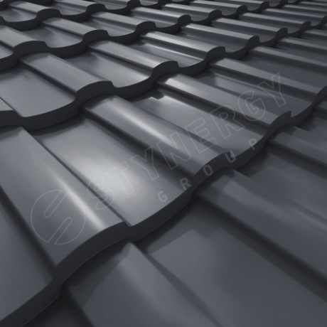 Металлочерепица Stynergy, Stella, Corundum50 0.5mm RAL 7024