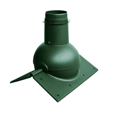 Коньковый аэратор Krovent Pipe-Cone зеленый