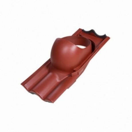 Проходной элемент Vilpe, XL Tiili, для цементно-песчаной черепицы, цвет: красный