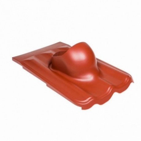 Проходной элемент Vilpe XL Muotokate, для металлочерепицы Монтеррей, цвет: красный