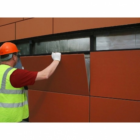 Монтаж вентилируемого фасада из керамогранита