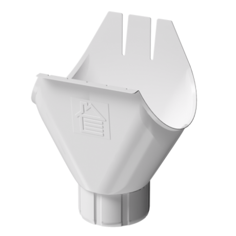 Воронка желоба, Docke Stal Premium, Ø125 мм, цвет: пломбир