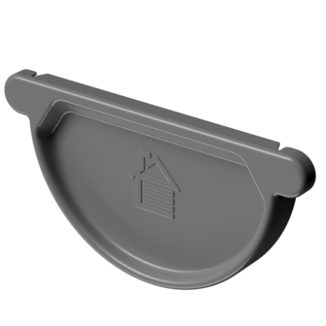 Заглушка универсальная, Docke Stal Premium, Ø125 мм, цвет: графит