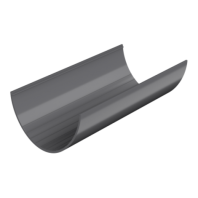 Желоб водосточный Технониколь Ø125 мм, L=3000 мм, цвет: Серый