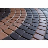 Плитка тротуарная Steingot, классика круговая, цвет: темно-коричневая