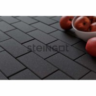 Плитка тротуарная Steingot, прямоугольник, цвет: черный (верхний прокрас, минифаска), 200х100х60 мм