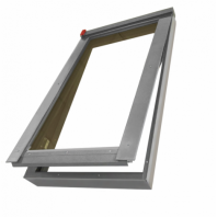 WERSO однокамерное мансардное окно с дистанционным открыванием с Triplex, 78х118 см, Сосна