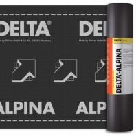 DELTA-ALPINA Диффузионная мембрана для устройства водонепроницаемого основания пологих и сложных крыш. Уникальная технология сварного шва.