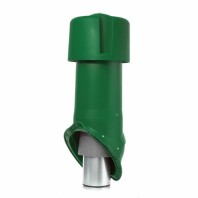 Комплект кровельного выхода вентиляции Krovent Wave 125is, цвет: зеленый