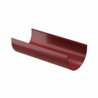 Желоб водосточный Docke Standard, Ø120 мм, L=3000 мм, цвет: Красный