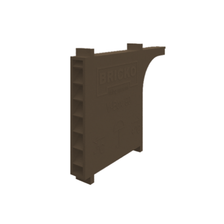 Briko, Вентиляционно-осушающие коробочка V-BOX 90, 60x90x10 мм,  цвет: темно-коричневый