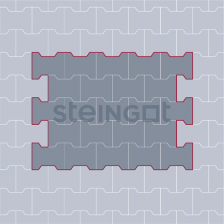 Плитка тротуарная Steingot, катушка без фаски 80 мм